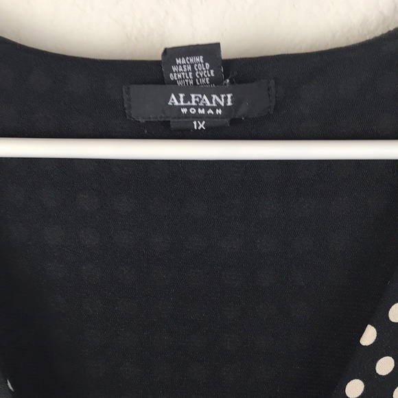Alfani 1x Tank Top Polka Dot - Picture 3 of 6
